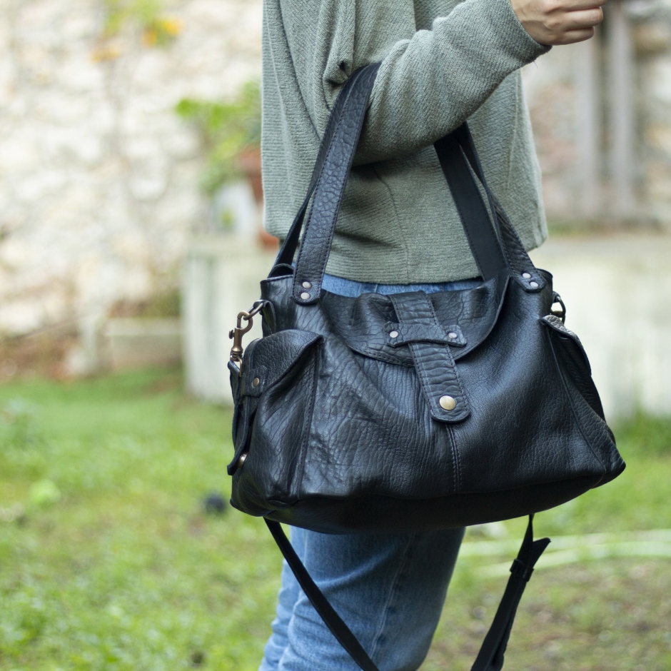 Paula - petit sac en bandoulière cuir grainé