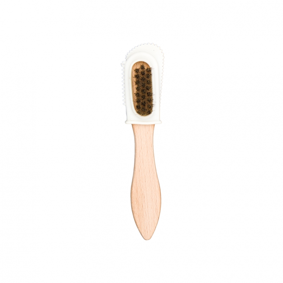 Brosse pour cuir velours